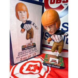 Red Grange 2014 Wrigley Field 100 Illinois 1920 Football Bobblehead Chicago Cubs